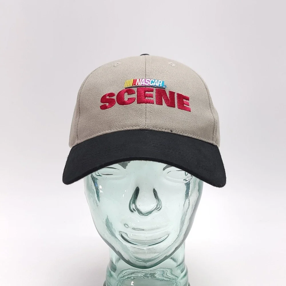 Vintage NASCAR SCENE Cap Baseball Hat Stock Car Racing  Strapback NOS NEW‎